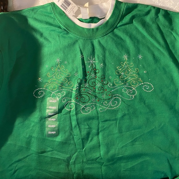 Decorated Original Whimsical Tree Sweatshirt with embellishments sz XLarge NWT - Picture 2 of 6